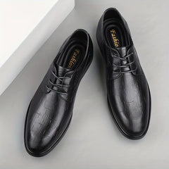 Men's Leather Derby Shoes British Style Wear Resistant