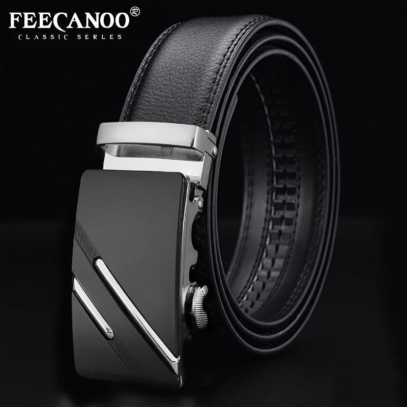 Men's Cowhide Automatic Belt Business Leather Belt