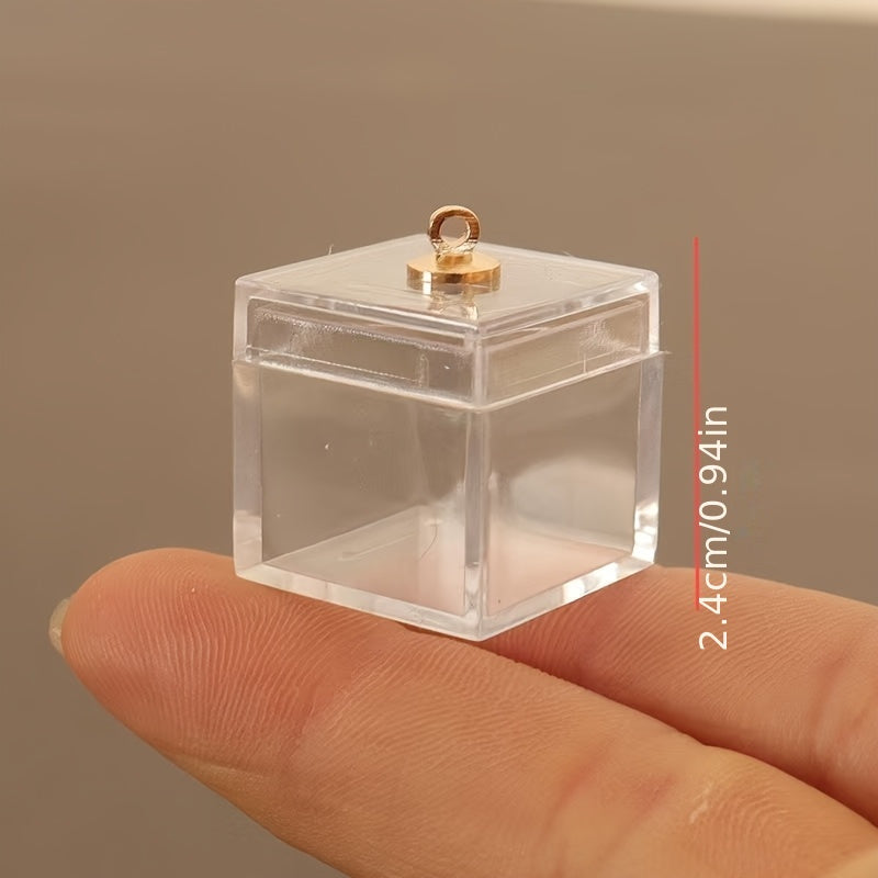 1pc Dollhouse Food Play Transparent Display Box Model Accessory