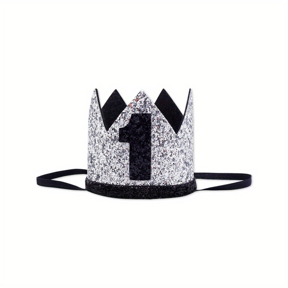 1st Birthday Silver Hat Kids Party Decorations