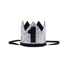 1st Birthday Silver Hat Kids Party Decorations