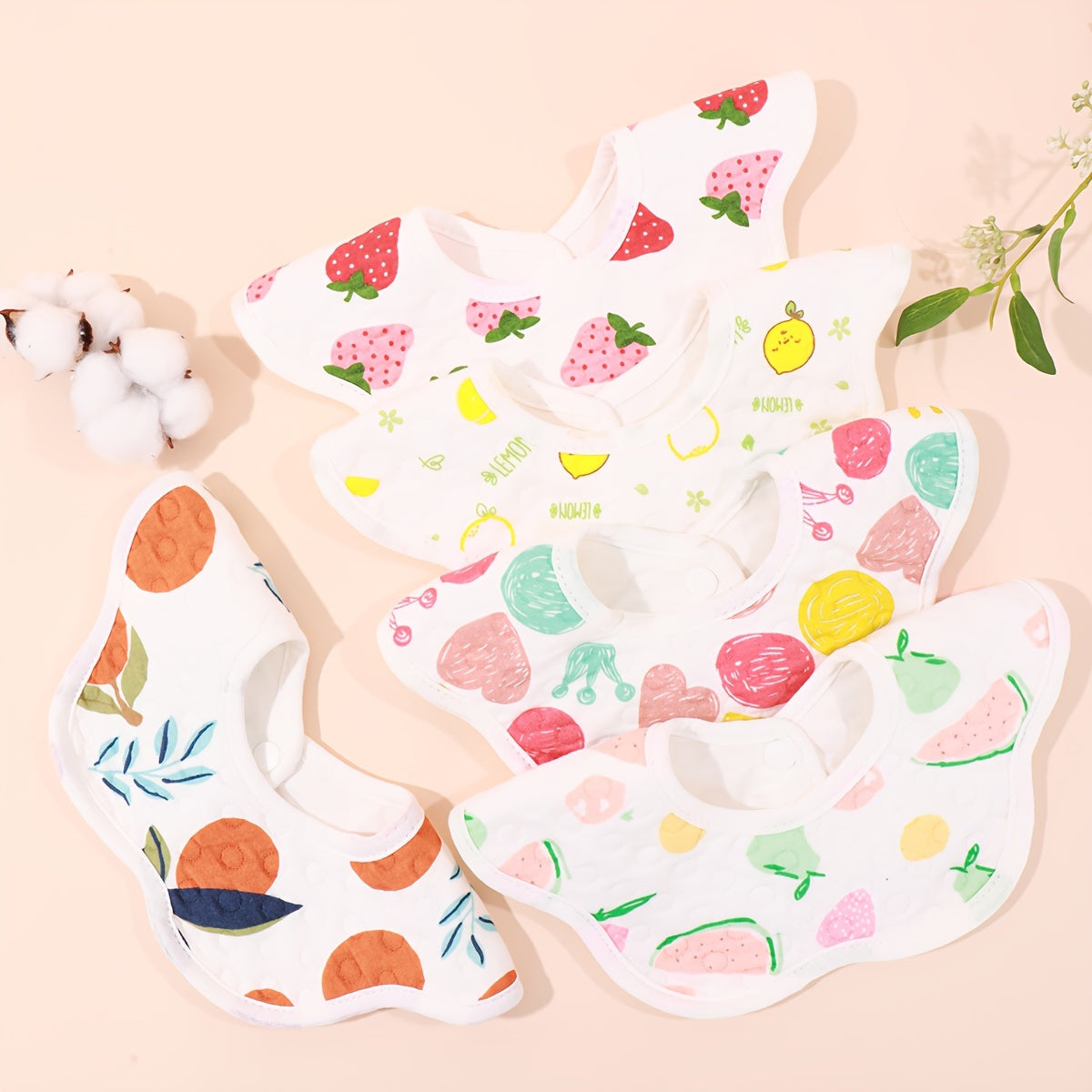 Baby Fabric Bibs Drool Towel Waterproof Bandana Scarf For Kids