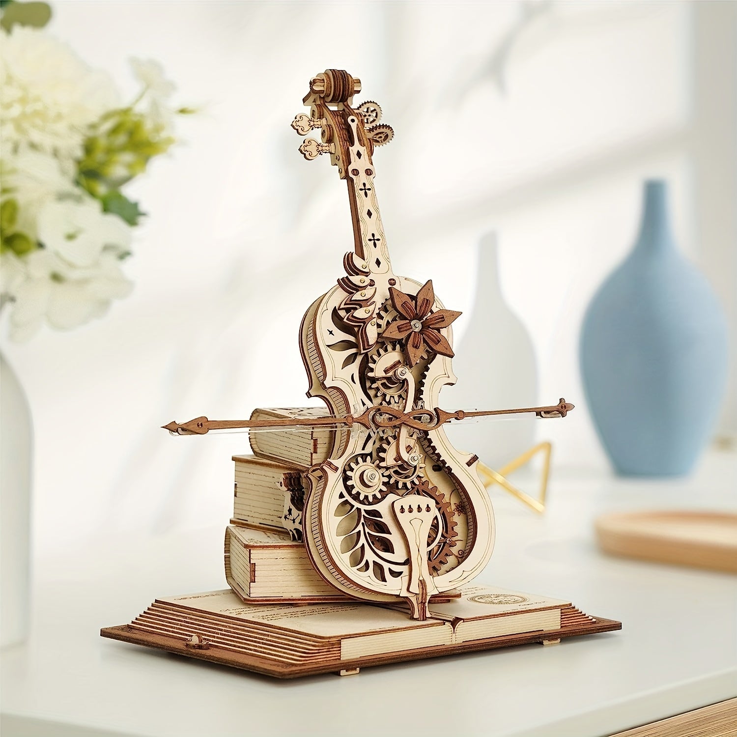 3D Wooden Cello Model Kit: Perfect Gift For Adults