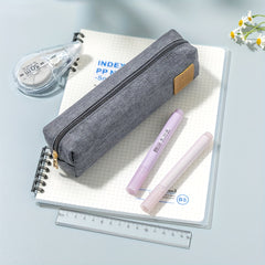Bear Pencil Bag Canvas Solid Pencil Ballpoint Pen Storage Bag