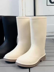 Women's Waterproof Non-slip Rain Boots Lightweight Rubber Shoes