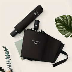 Outdoor Sunshade Automatic Umbrella Three fold Rain Or Shine Dual use Umbrella