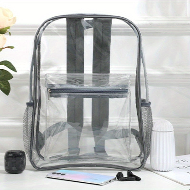 Large Capacity Backpack PVC Lightweight Waterproof Commuter Bag
