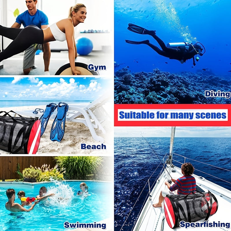 Large Capacity Diving Equipment Storage Bag with Mesh Net