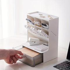 Plastic Makeup Storage Case Desk Organizer