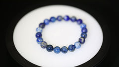 High Pure Natural Lapis Lazuli Bracelet 4mm 6mm 8mm 10mm DIY Beads