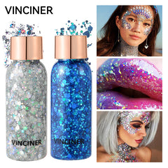 Mermaid Glitter Body Gel Set Long Lasting Sparkling Cream