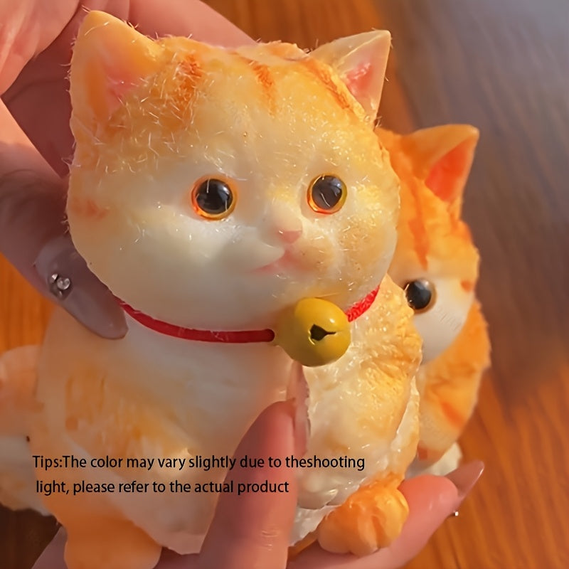 Taba Squishy Realistic Cat Toy ASMR Sensory Anxiety Relief