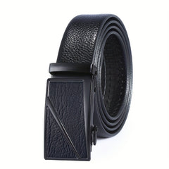 Men's PU Faux Leather Belt with Automatic Buckle