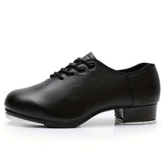 Women's Jazz Tap Dance Shoes Lace Up Split Sole Shoes