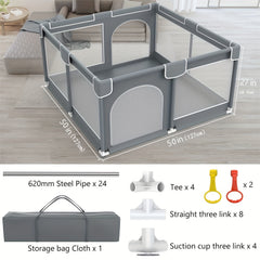 Large Secure Play Yard for Babies & Toddlers