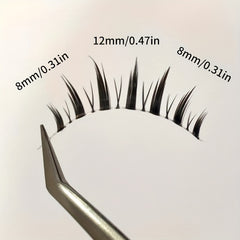 Thick Little Devil Eyelashes Set with Mini Glue and Tweezers