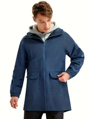 Men's Waterproof Hooded Jacket for Running