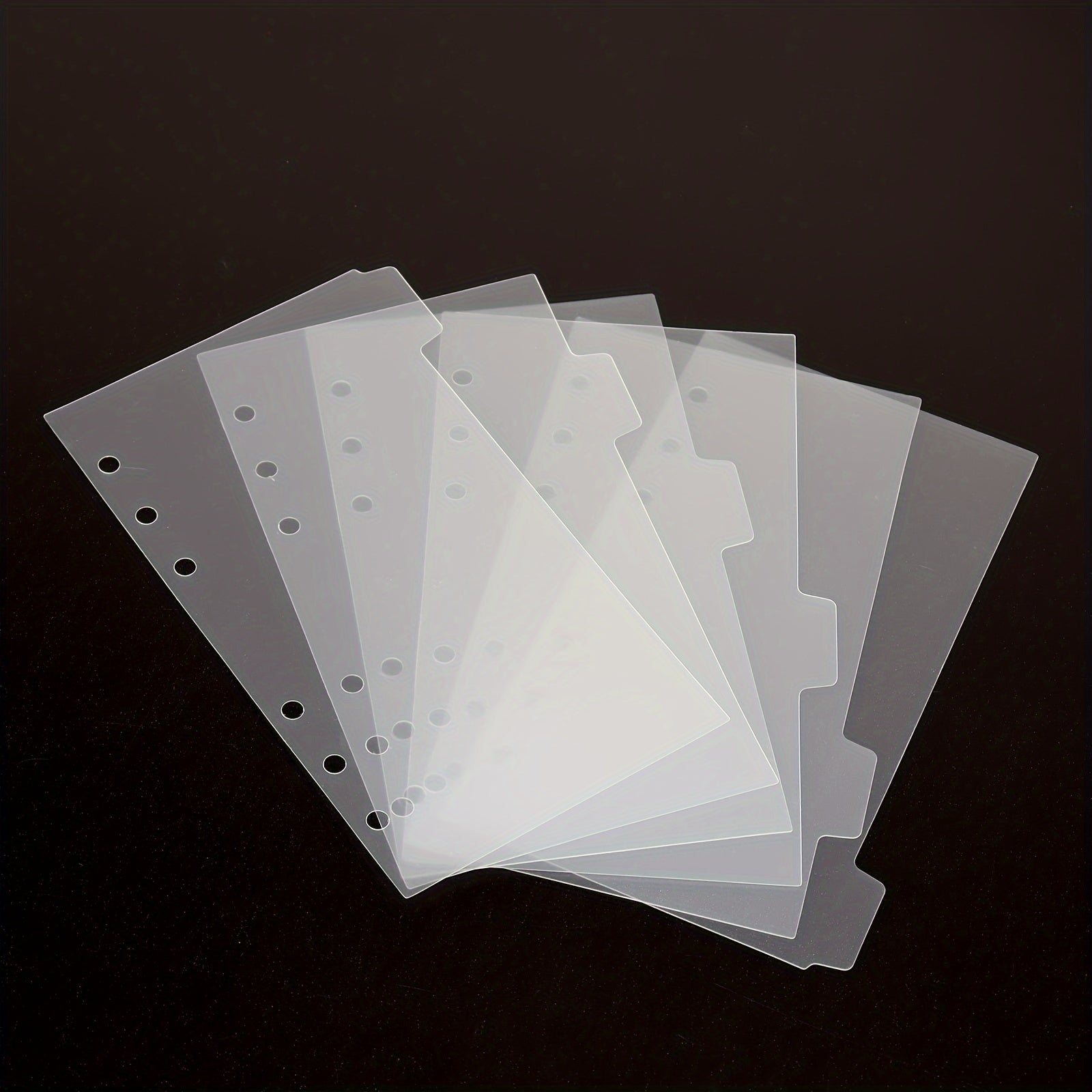 6pcs A6 Plastic Binder Index Divider