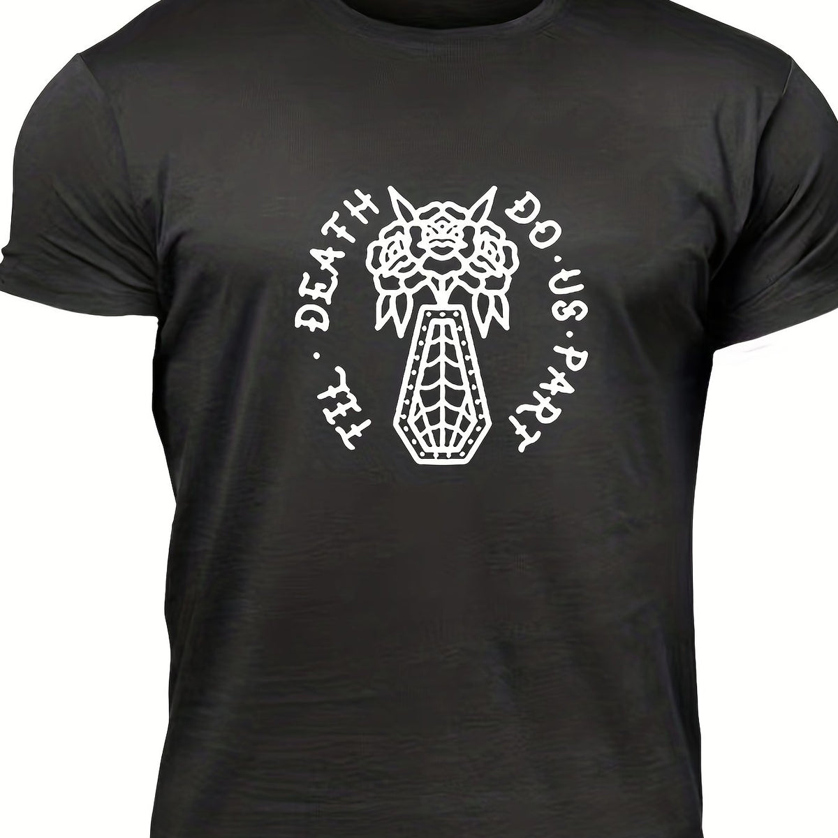 Men's Death Do Us Part Tee Shirt, Crew Neck, Casual Fit