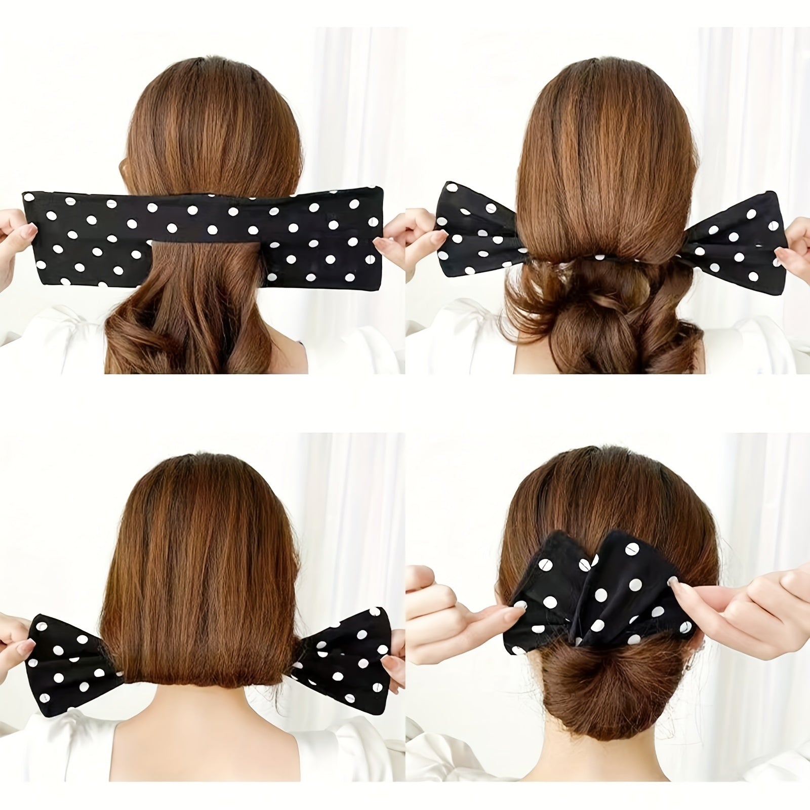 French Hairstyle Twist Hair Bun Maker Flexible Donut Quick Bun Twister