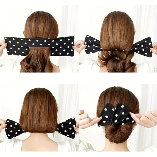 French Hairstyle Twist Hair Bun Maker Flexible Donut Quick Bun Twister