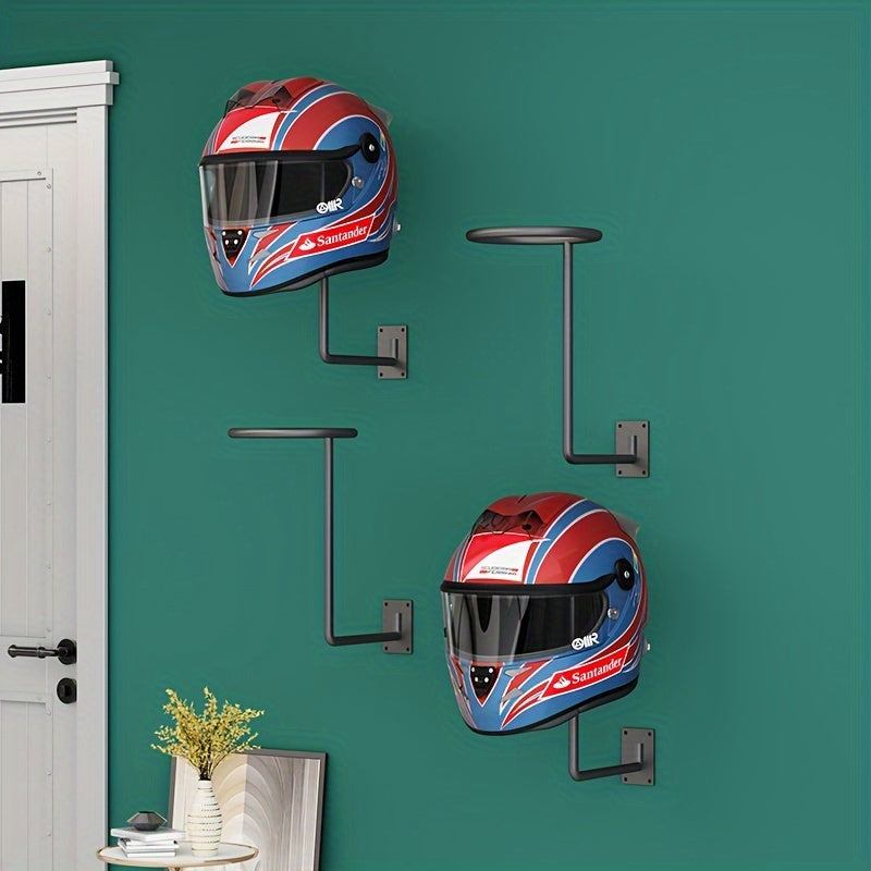 Motorcycle Helmet Holder Wall Mounted Helmet Hanger Multifunctional Helmet Rack