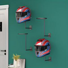 Motorcycle Helmet Holder Wall Mounted Helmet Hanger Multifunctional Helmet Rack