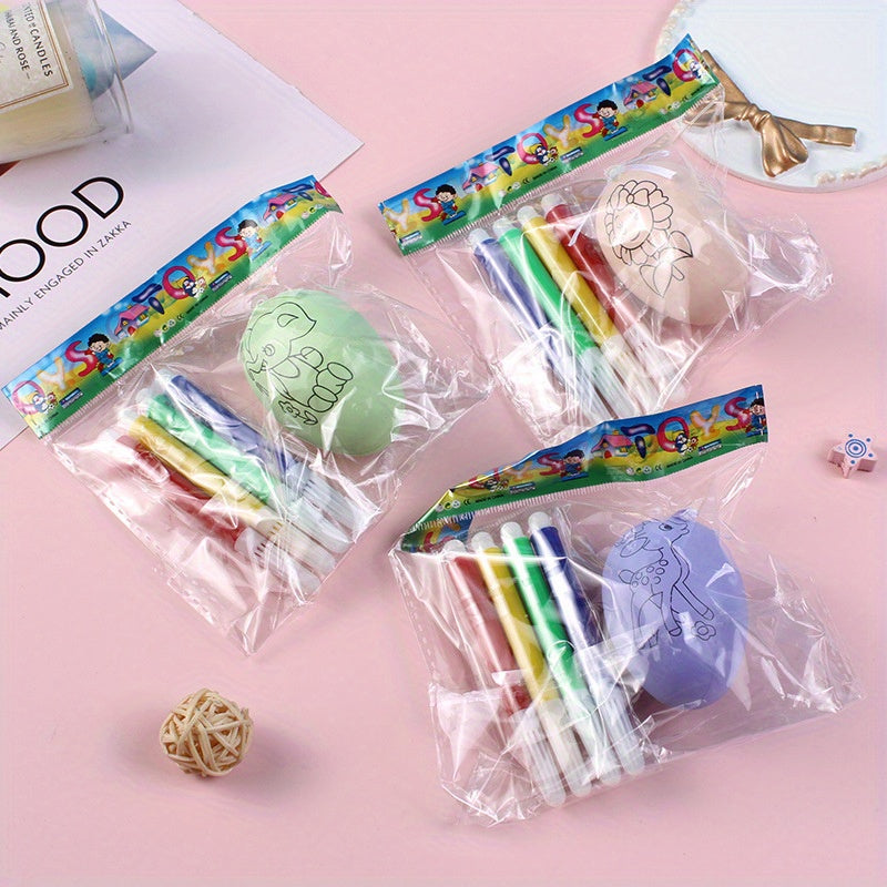 DIY Painted Eggs Christmas Street Stall Toys