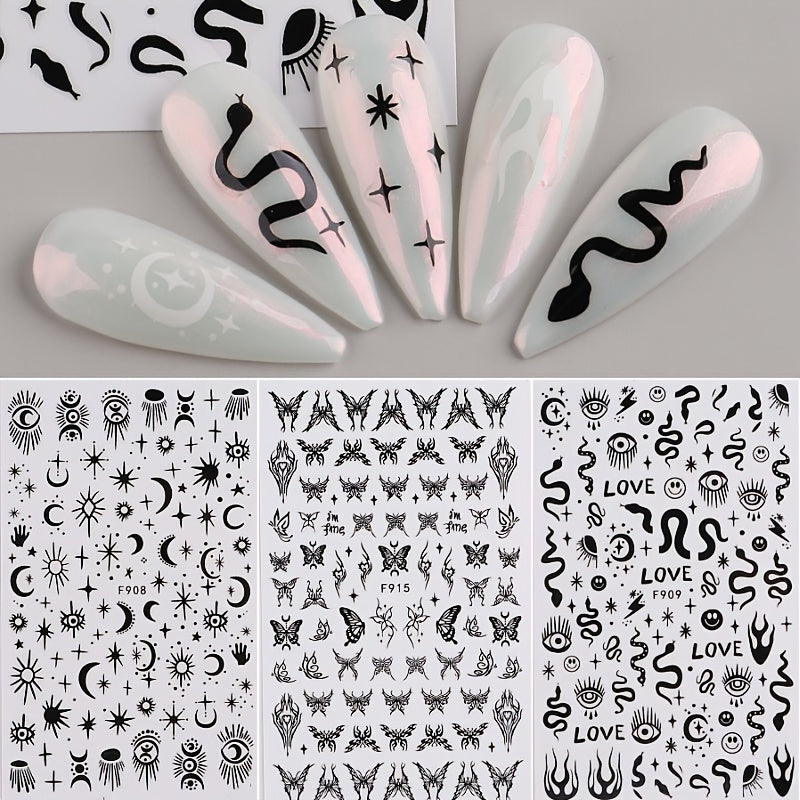 3D Self-Adhesive Nail Decoration Decals for DIY Nail Art