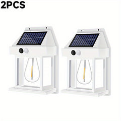 LED Solar Wall Light Motion Sensor Garden Light Dusk To Dawn Outdoor Lighting