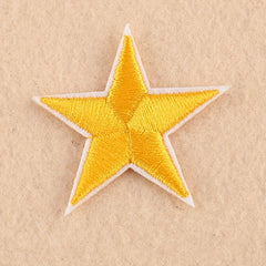 10pcs Star Embroidered Iron On Patch for Clothing Jacket Jeans Backpack Hat