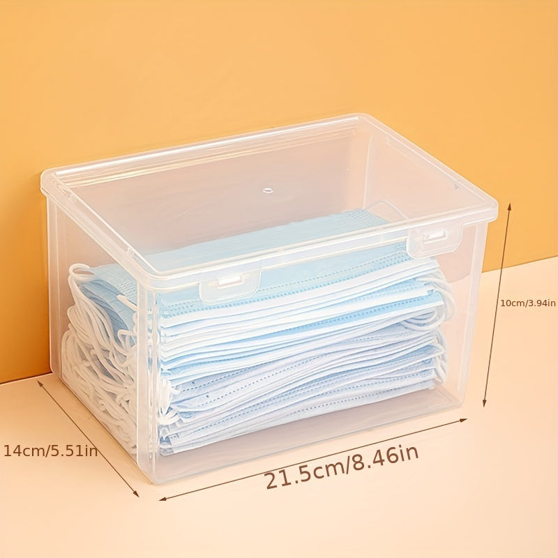 Desktop Storage Case Large Capacity Dustproof Mask Storage Box