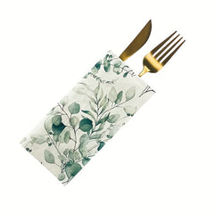 20 Eucalyptus Leaves Paper Napkins Soft 2 Ply Boho Wedding Cocktail Beverage