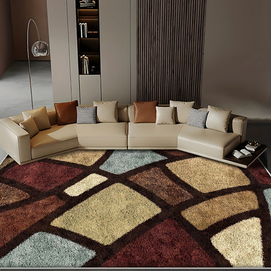 Bohemian Geometric Carpet Anti Slip Waterproof Washable