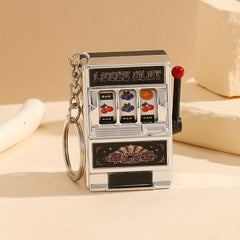 Fruit Game Machine Key Chain Fun Quiz Car Key Pendant Father's Gift