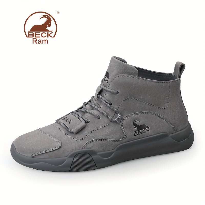 Men's Lace up Boots Sneakers Casual Walking Shoes High Top Comfortable