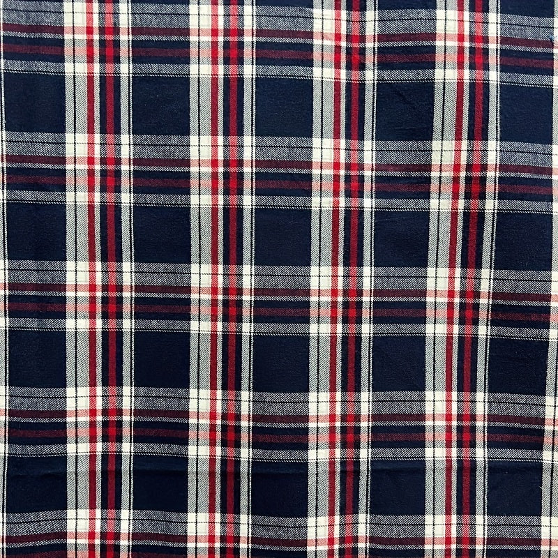 1 Yard Woven Plaid Cotton Plaid for Patchwork DIY Craft Sewing