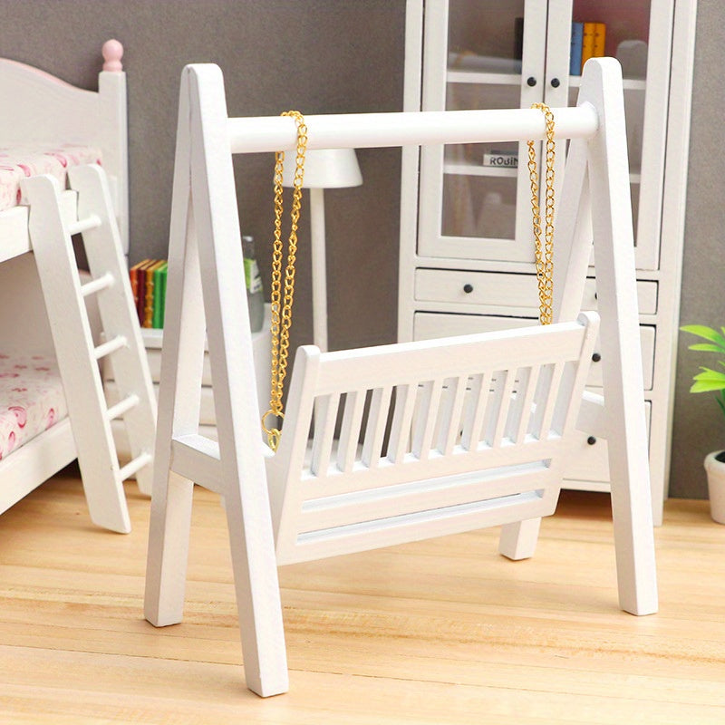 Dollhouse Mini Furniture Garden Swing Ornament