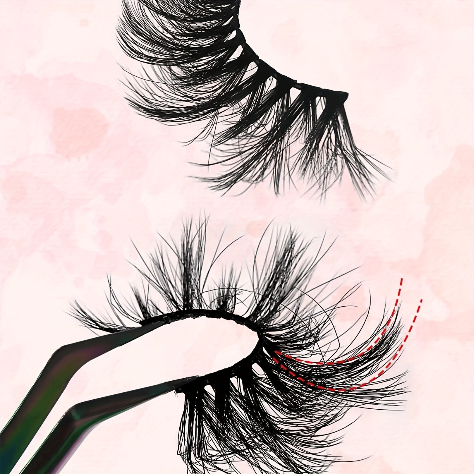 3 Pairs D Curl Faux Mink False Eyelashes, Thick and Fluffy, Waterproof