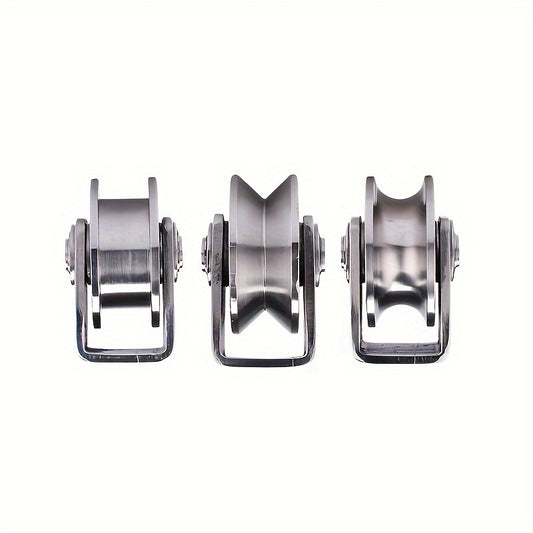Stainless Steel Bearing Pulley Wire Rope Lifting Pulley Ring U V H Type