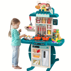Kids Kitchen Toy Set with Water Spray Sound