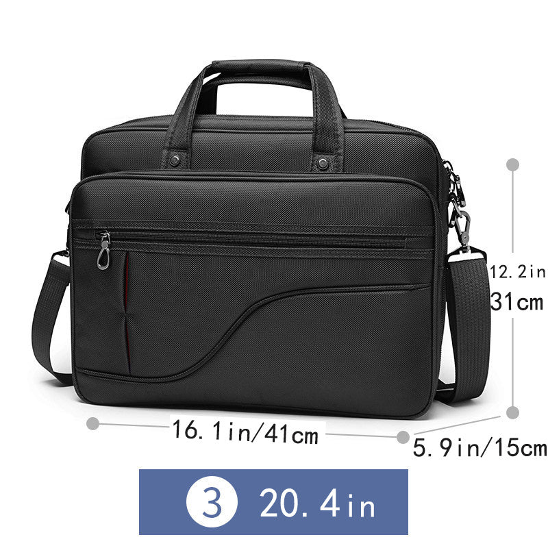 18 Cm Laptop Bag Expandable Briefcase Computer Bag Men Women