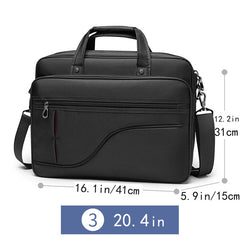 18 Cm Laptop Bag Expandable Briefcase Computer Bag Men Women