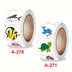 500 Motivation Reward Stickers Roll Office Stationery Decoration Sealing Labels