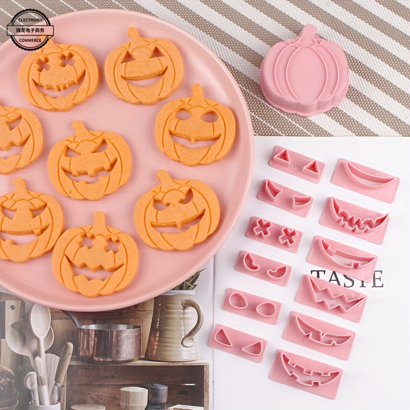 Halloween DIY Pumpkin Ghost Cookie Cutters Biscuit Mold Cookie Stampers