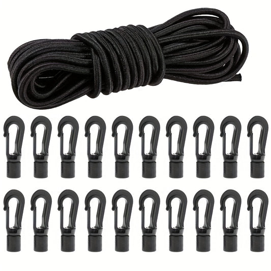 Heavy-Duty Deck Lashing Rope with Hook for Kayak Fishing Boat