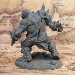 Ogre 3D Printed Miniatures for RPGs 28mm Scale