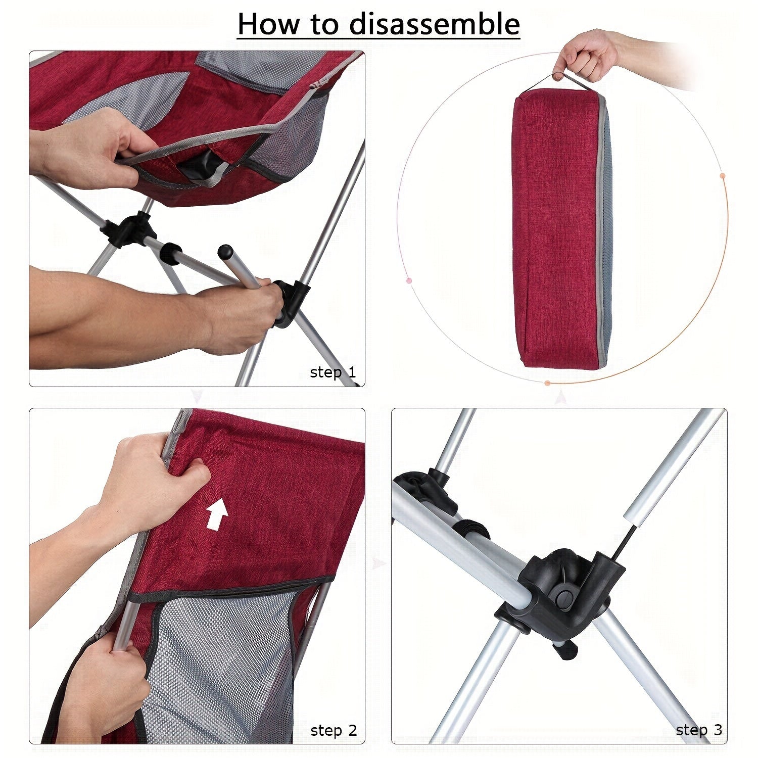 Portable Folding Moon Chair for Outdoor Camping Fishing Beach