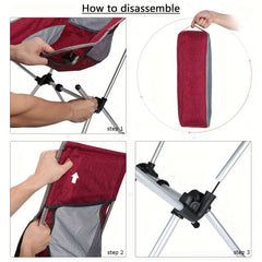 Portable Folding Moon Chair for Outdoor Camping Fishing Beach