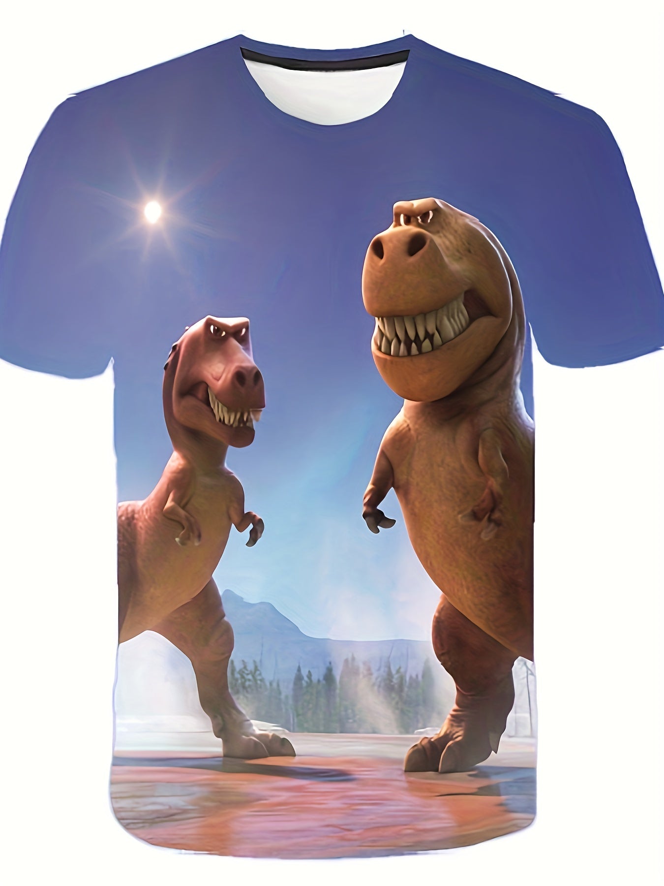 Boys' Dinosaur T Shirt 3D Print Short Sleeve Tee for Summer Outdoor Fun